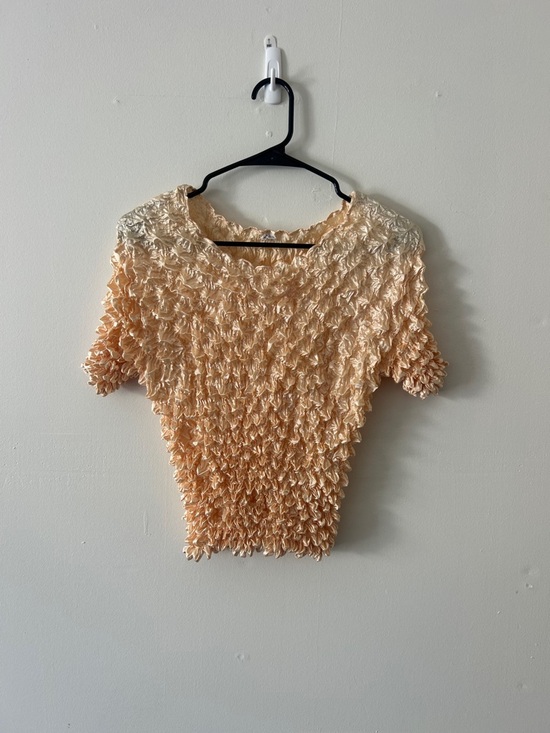 American Vintage Tops - American Vintage Cream Apricot Popcorn Top